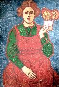 Jozsef Rippl-Ronai Anella is Holding Flowers oil painting artist